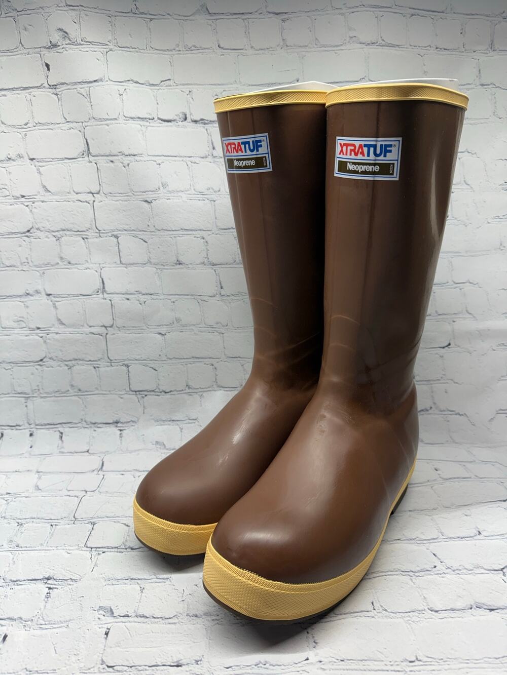 XTRATUF Men's Legacy Neoprene 15" Insulated Brown Waterproof Boots NIB Size 8